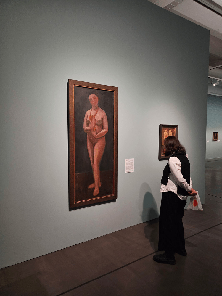 Self-portrait as a standing nude, 1906 (Artist: Paula Modersohn-Becker, Albertinum)