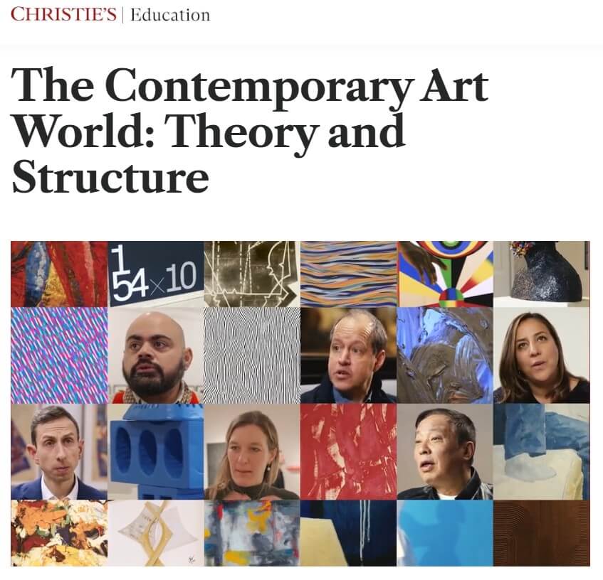 The contemporary art world - theory and structure